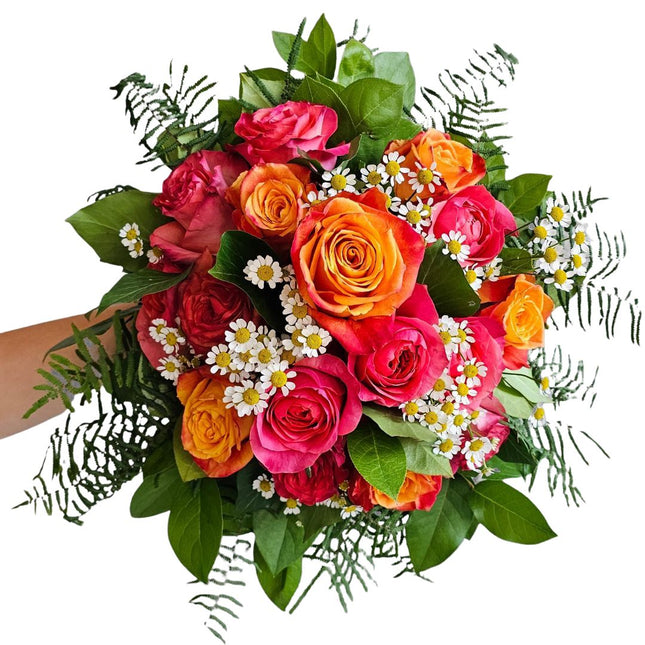 Blumen Strauss mit Rosen und Kamille online kaufen Zürich