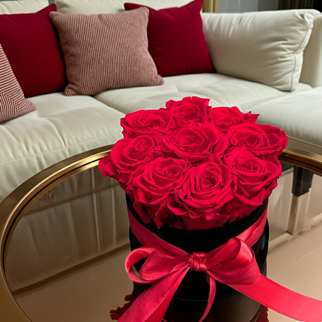 Rose box velvet red