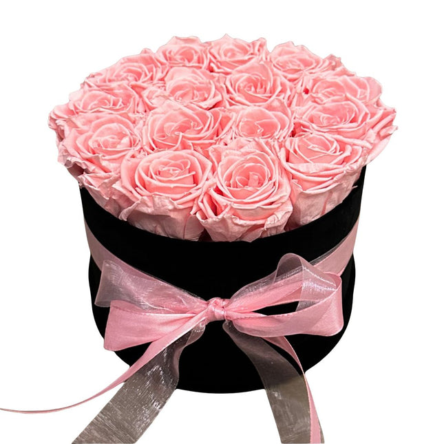 Rosenbox mit rosa Rosen online bestellen mit Lieferservice Zürich
