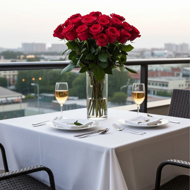 Blumenstrauss mit roten Rosen in Zürich online bestellen mit Lieferservice
