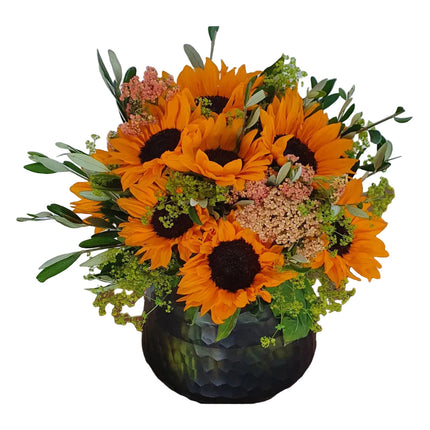 Sunny Sonnenblumenstrauss mit leuchtend gelben Sonnenblumen