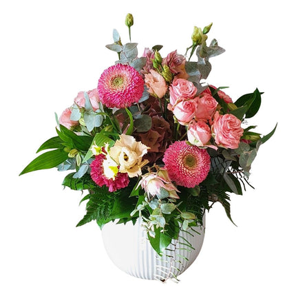 Oktobertraum Blumenstrauss mit Hortensie und saisonalen Herbstblumen