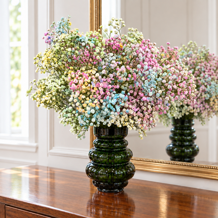 Gypsophila Monobouquet in Rosa Blau und Weiss online bestellen bei Blumen Krämer Zürich