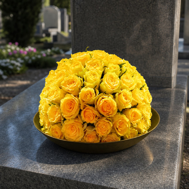 Rosenkugel für Trauerfloristik_Grabschmuck für Allerheiligen in Zürich online bestellen