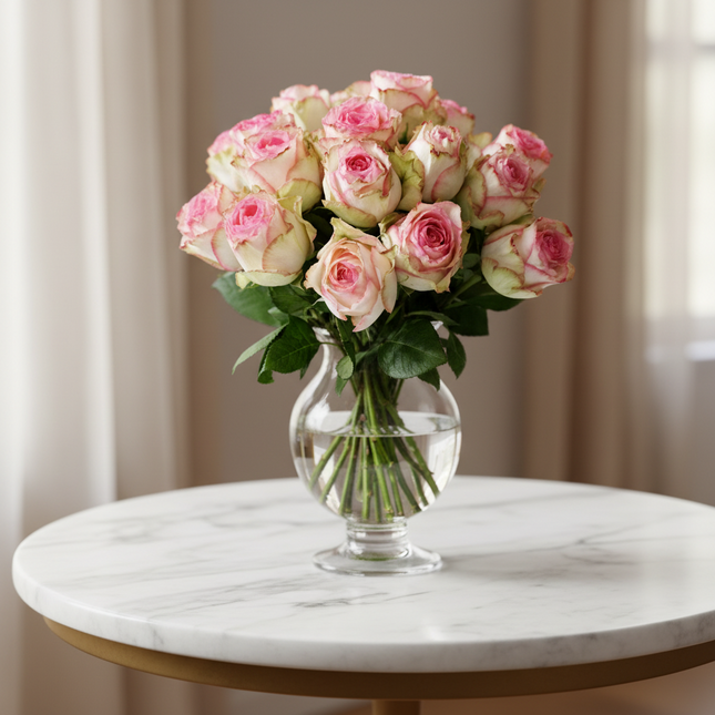 Rosenstrauss Romance mit zartrosa Esperance Rosen aus dem Blumenladen Zürich verschicken
